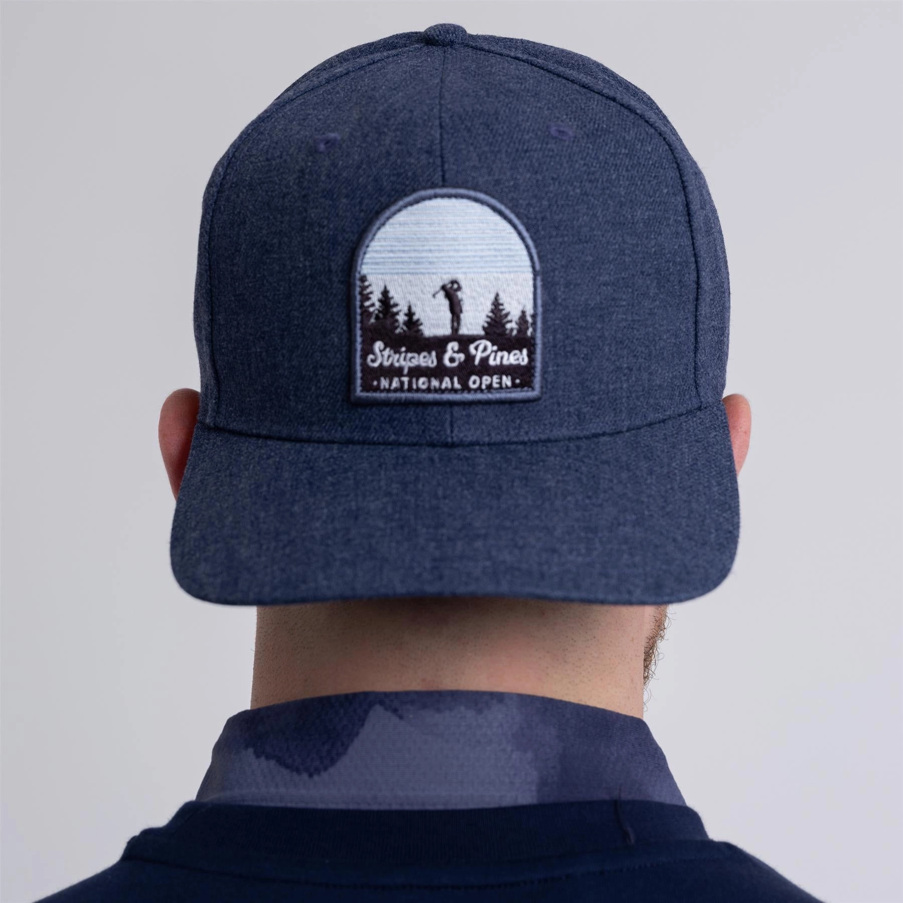 Stripes & Pines High Crown Hat Navy Adidas Men's Sportswear