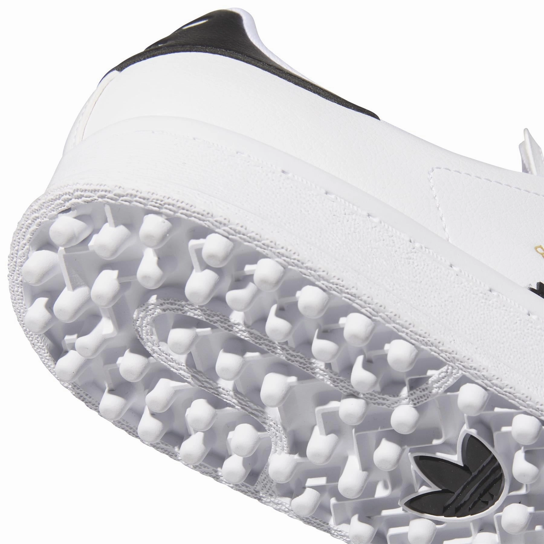 Superstar Spikeless Golf Shoes White/Black/Gold Adidas Men's Apparel