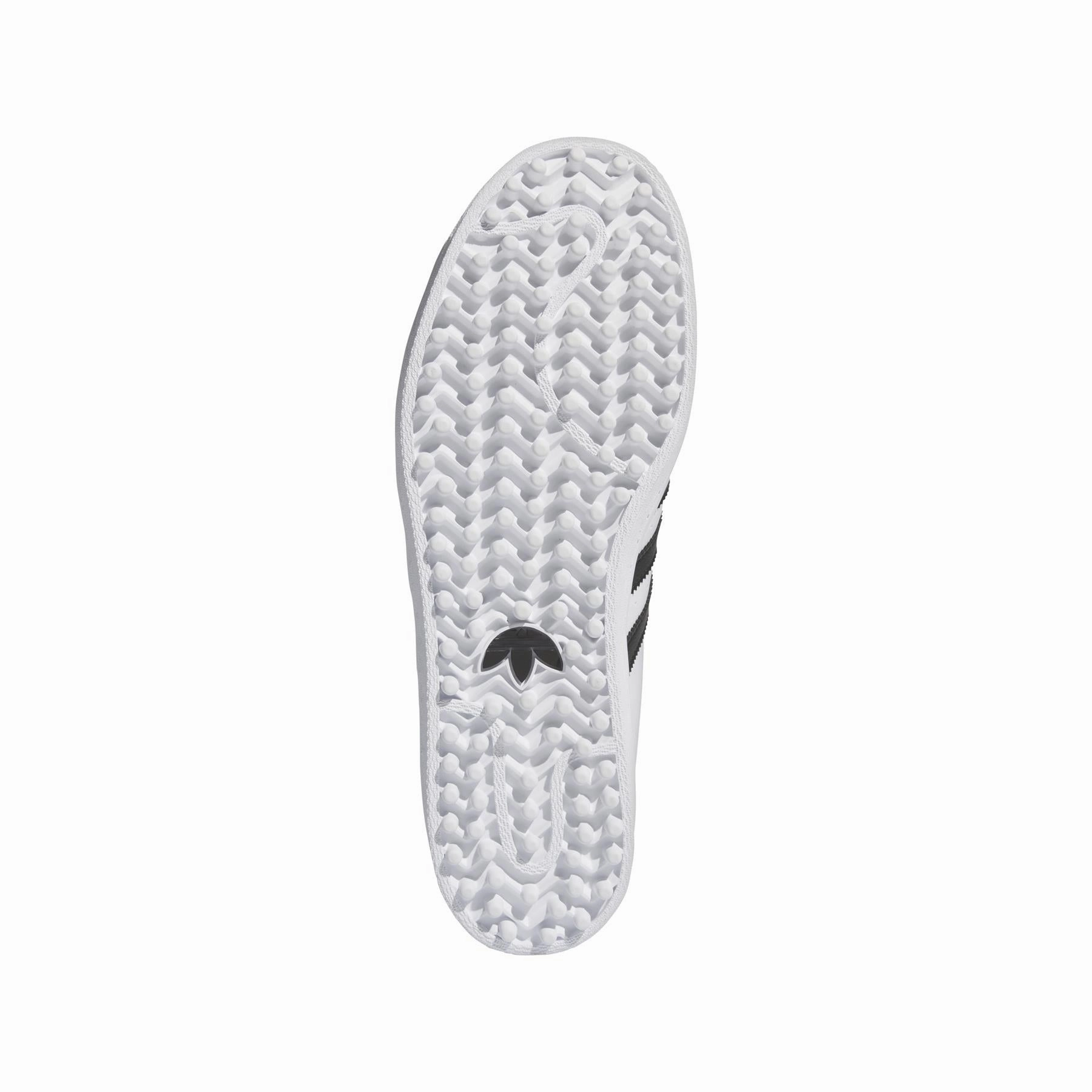 Superstar Spikeless Golf Shoes White/Black/Gold Adidas Men's Apparel