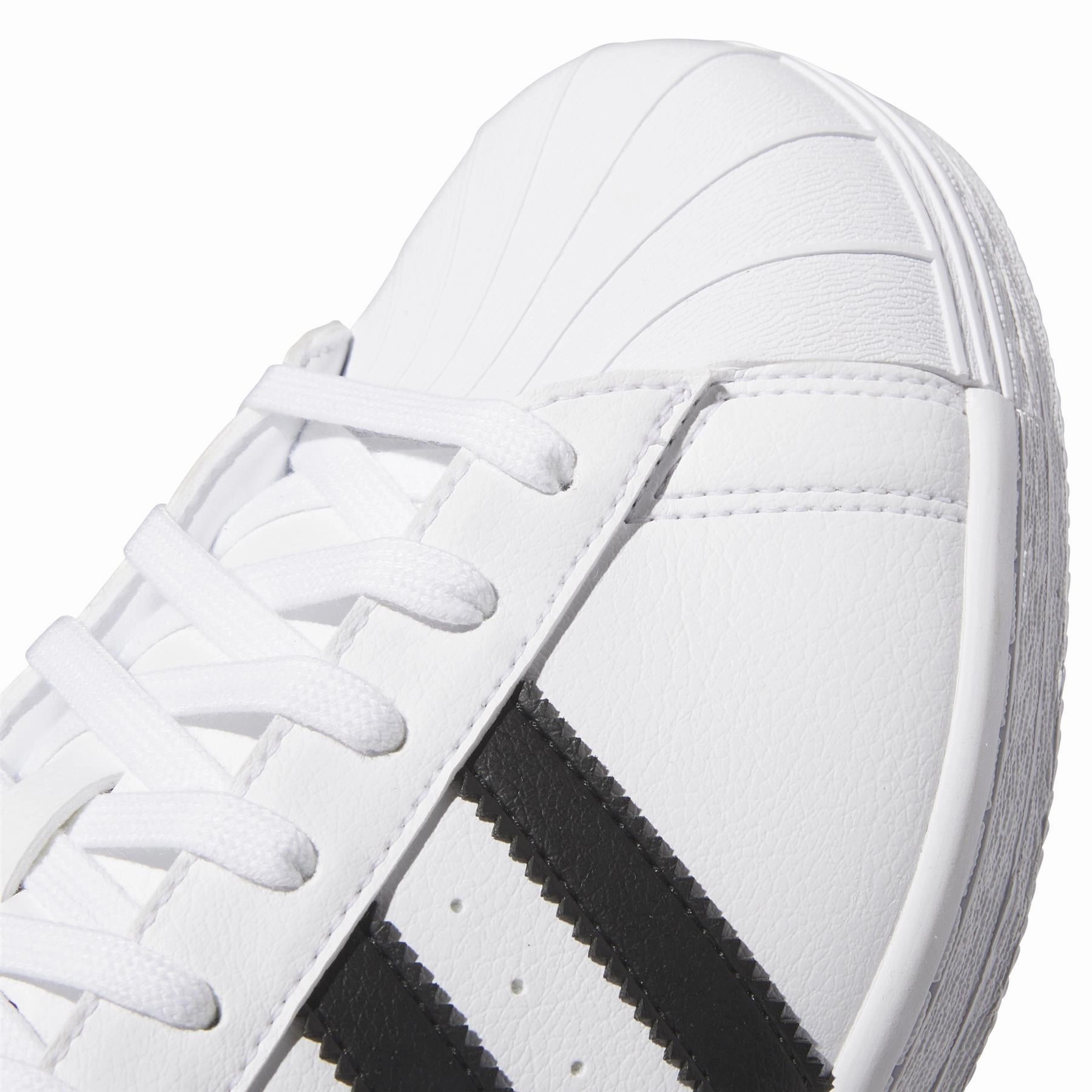 Superstar Spikeless Golf Shoes White/Black/Gold Adidas Men's Apparel