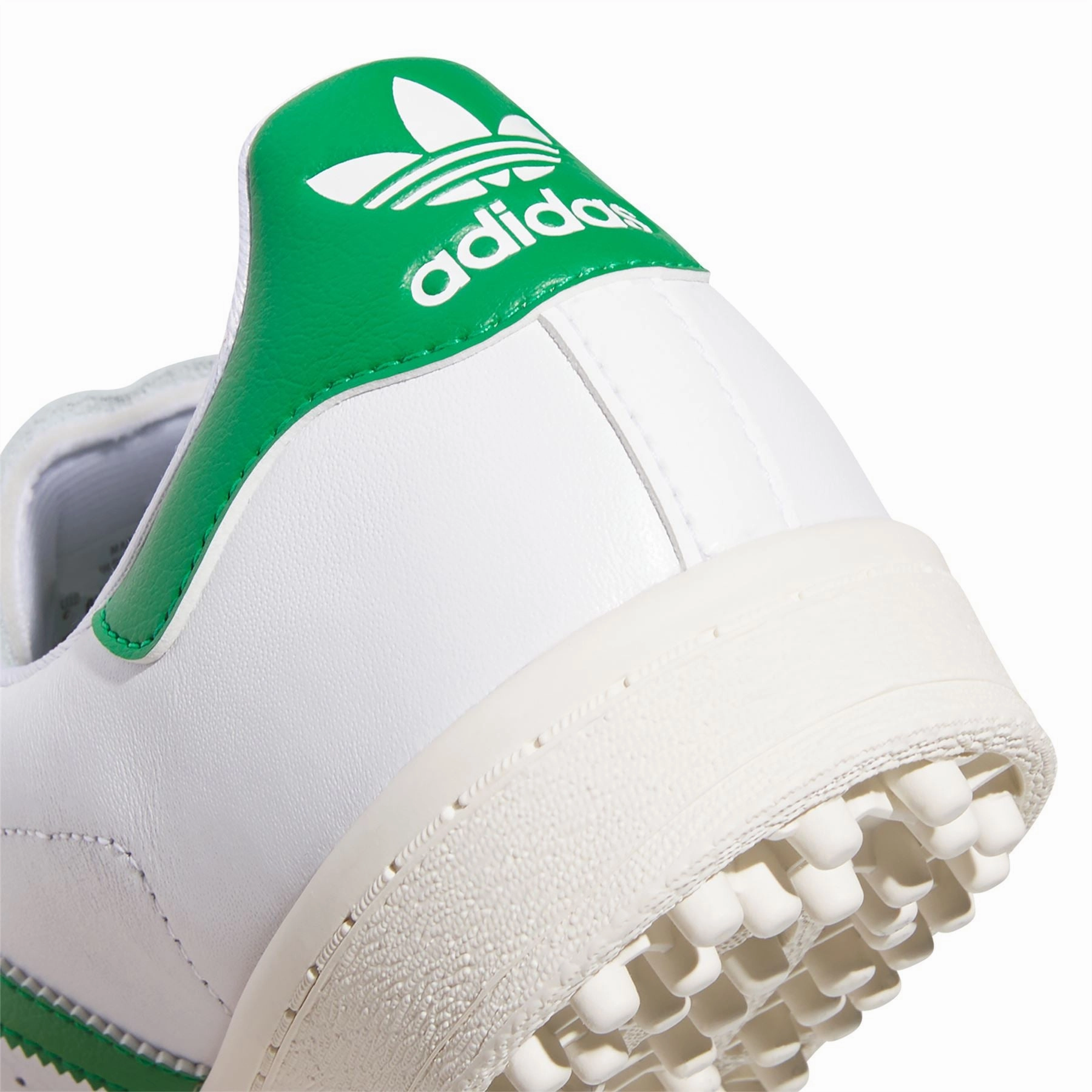 Superstar Spikeless Golf Shoes White/Green/Yellow Adidas Men's Apparel