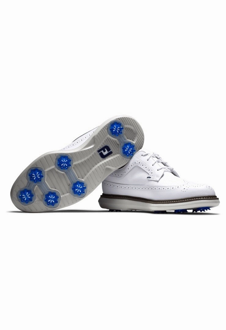 FootJoy Traditions Golf Shoes 57910 Neutral Tone Shoes, Wide Fit Shoes