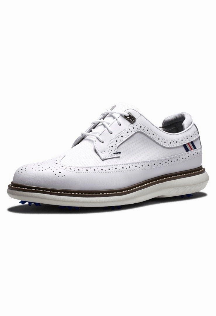 Close-Up Of Sneakers, On-The-Go Shoes, Breathable Trainers FootJoy Traditions Golf Shoes 57910