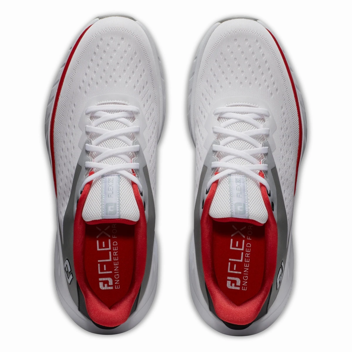 Athletic Shoes FootJoy Flex XP Golf Shoes 56277 White/Black/Red (Previous-Season Style) Smooth Finish Shoes