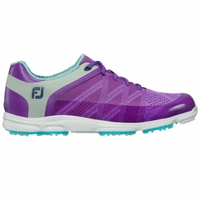 Anti-Slip Shoes Supportive Running Shoes Footjoy Sport SL Spikeless in Purple/Light Blue Size 7.5 M Simple Fit