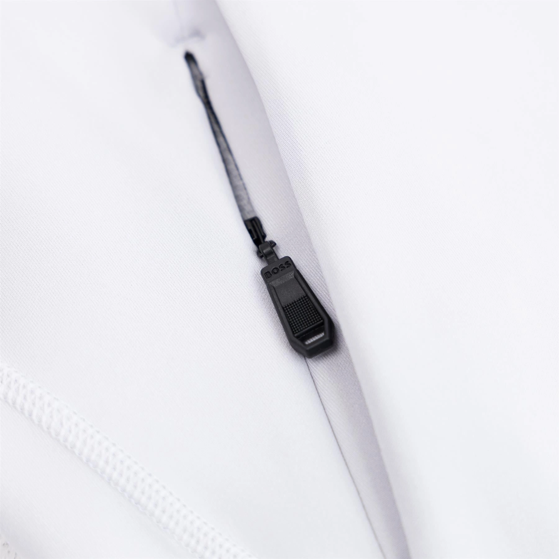 Sweat Active Quarter Zip Light Grey Boss Men's Fashion