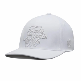 Talk Birdie To Me Stretch Twill Snapback Hat Snow G/Fore men's golf fashion