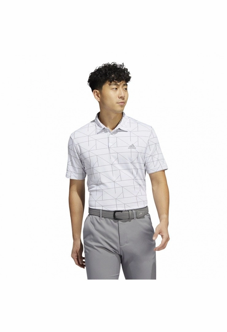 adidas Jacquard Lines Primegreen Golf Shirt HA6116 multi-layered coat, designer fashion