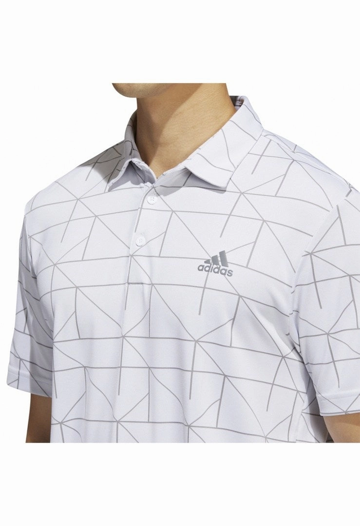 adidas Jacquard Lines Primegreen Golf Shirt HA6116 capsule wardrobe piece, athleisure fashion, men's casual suit
