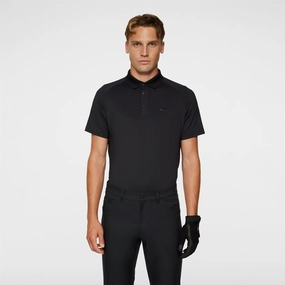 Tech Hybrid Regular Fit Polo Black Premium J.Lindeberg menswear