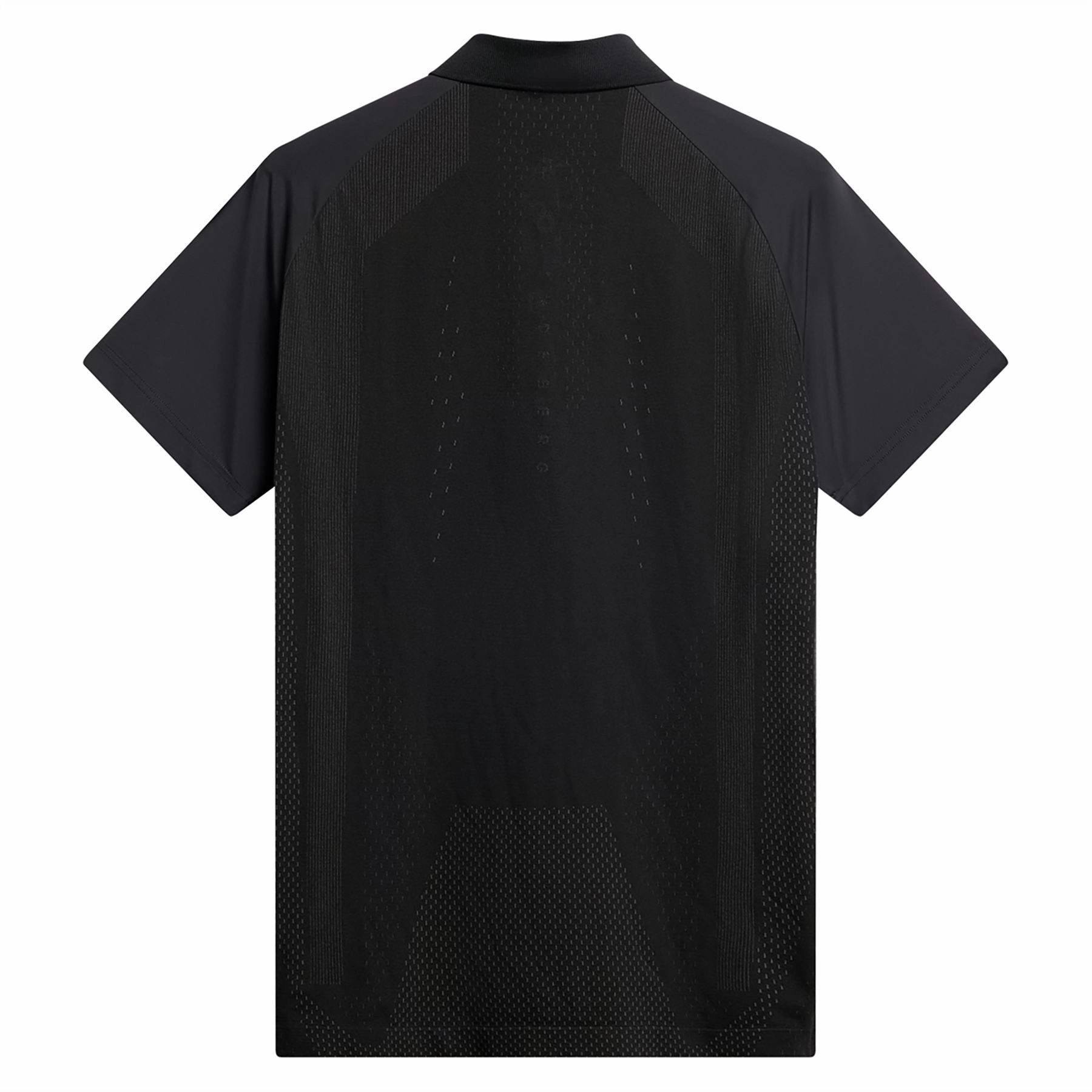 Tech Hybrid Regular Fit Polo Black J.Lindeberg Golfwear for Men