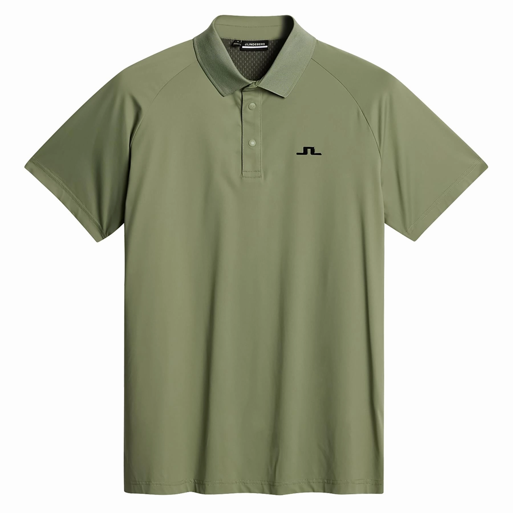 Tech Hybrid Regular Fit Polo Oil Green J.Lindeberg Golfwear for Men