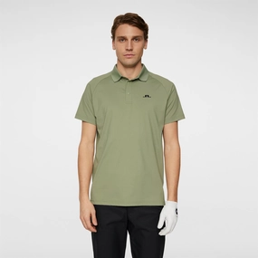 Tech Hybrid Regular Fit Polo Oil Green Premium J.Lindeberg menswear