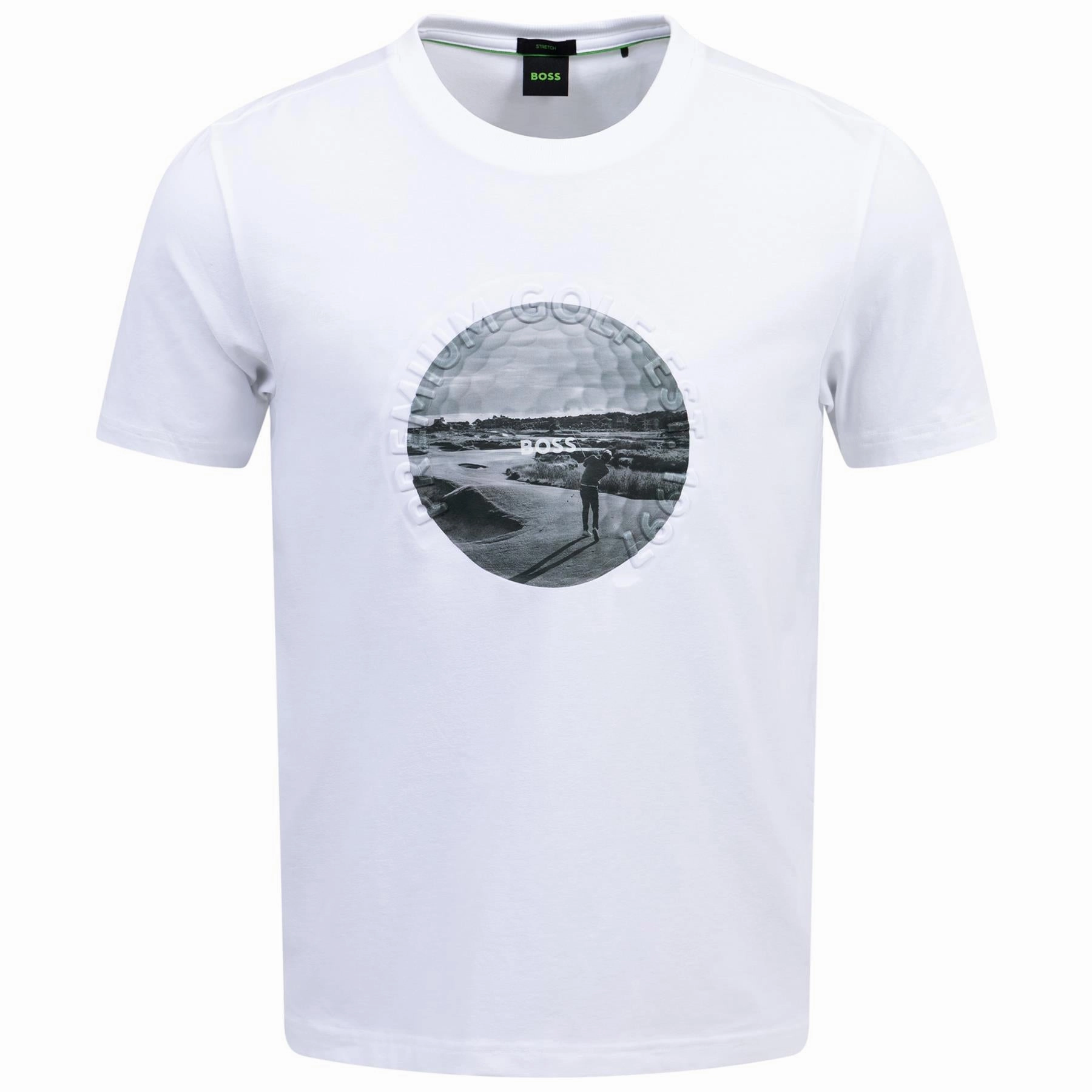 Tee Graphic Heritage T-Shirt White Boss men's fashion and office attire