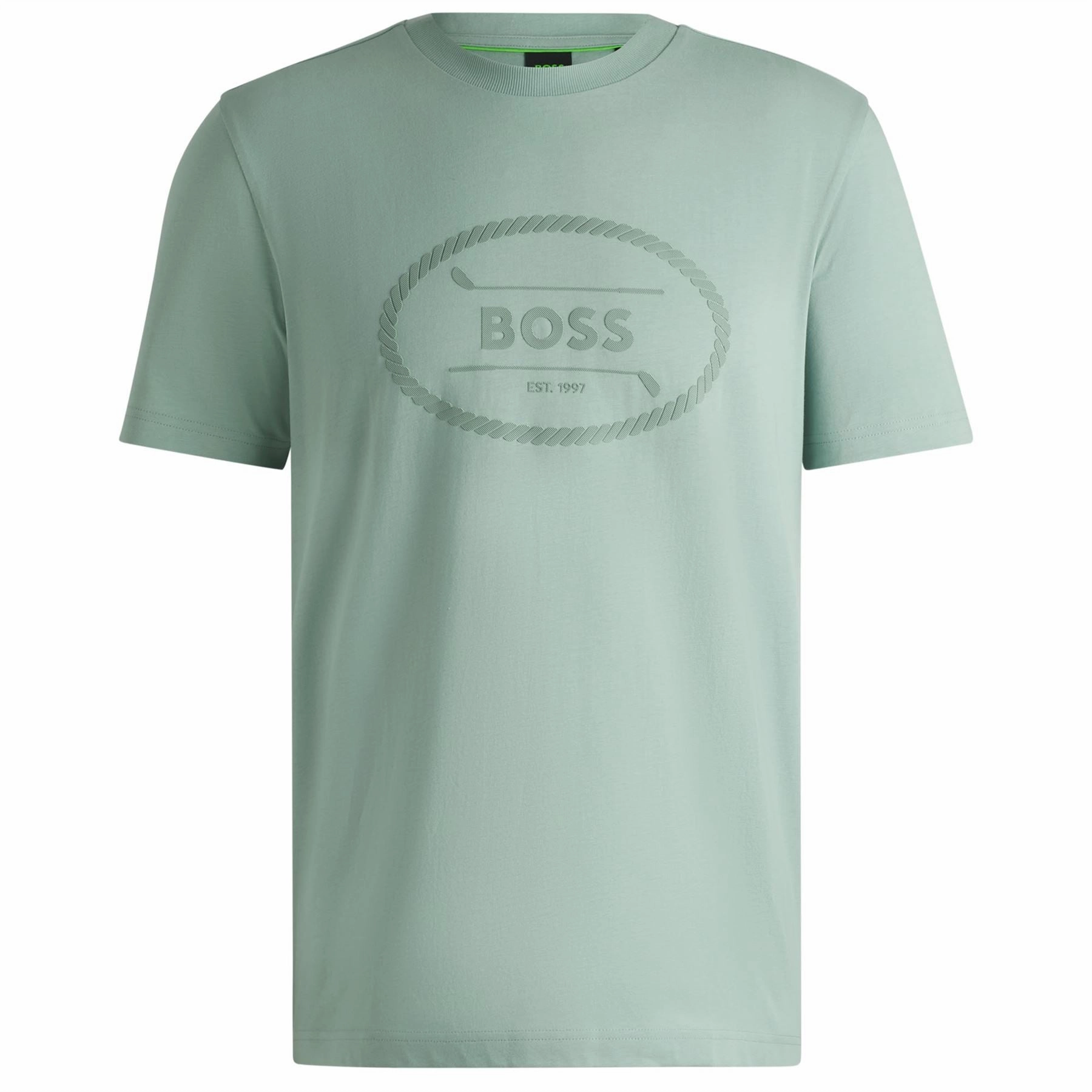 Tee Logo Heritage T-Shirt Open Green Boss Men's Fashion
