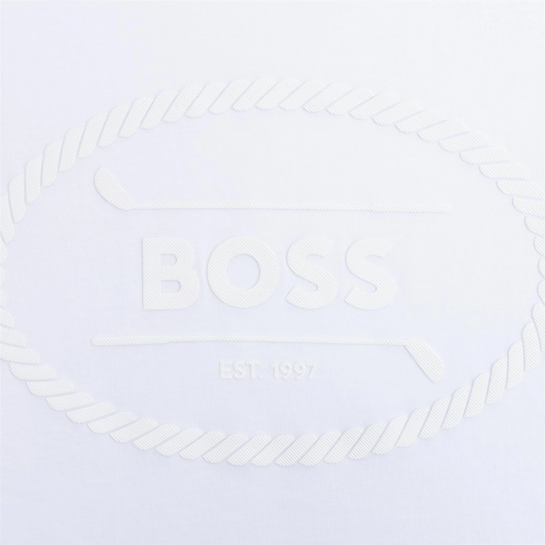Tee Logo Heritage T-Shirt White Boss Men's Fashion