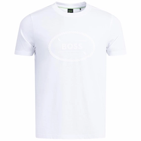Tee Logo Heritage T-Shirt White Boss men's fashion and office attire