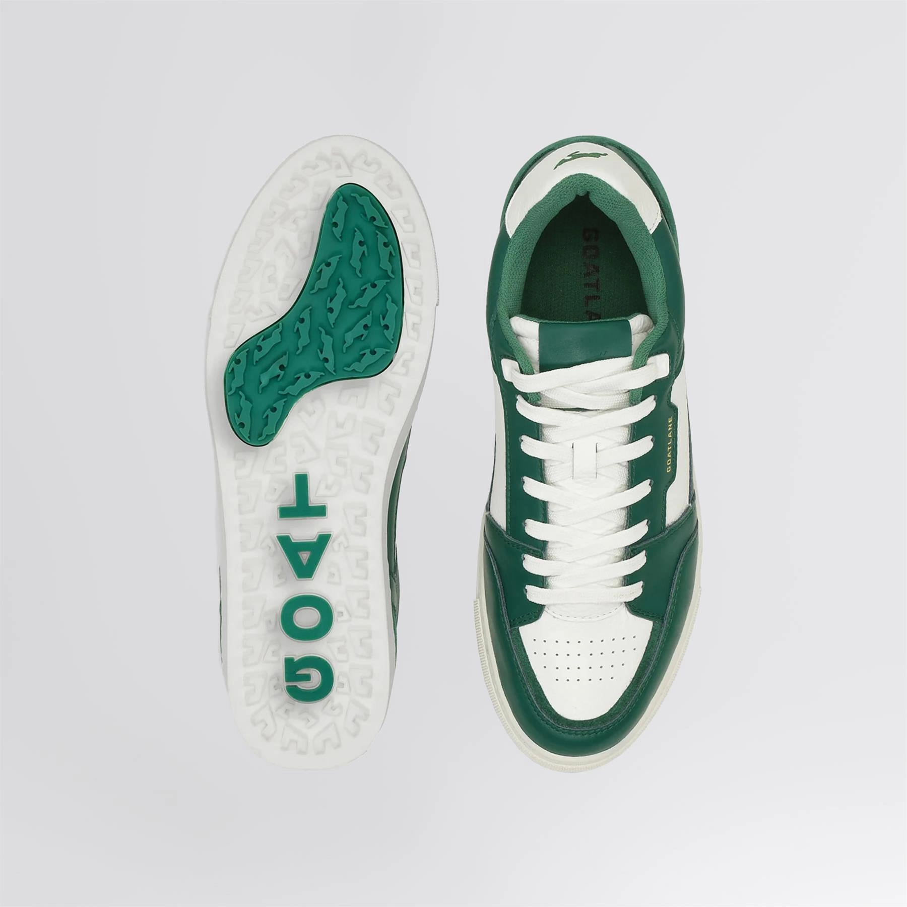 The Contour Collection Golf Shoes Green/White Leather Nike Men's Golf & Sports Shoes
