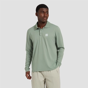The Course LS Polo Sage Manors mens classic apparel