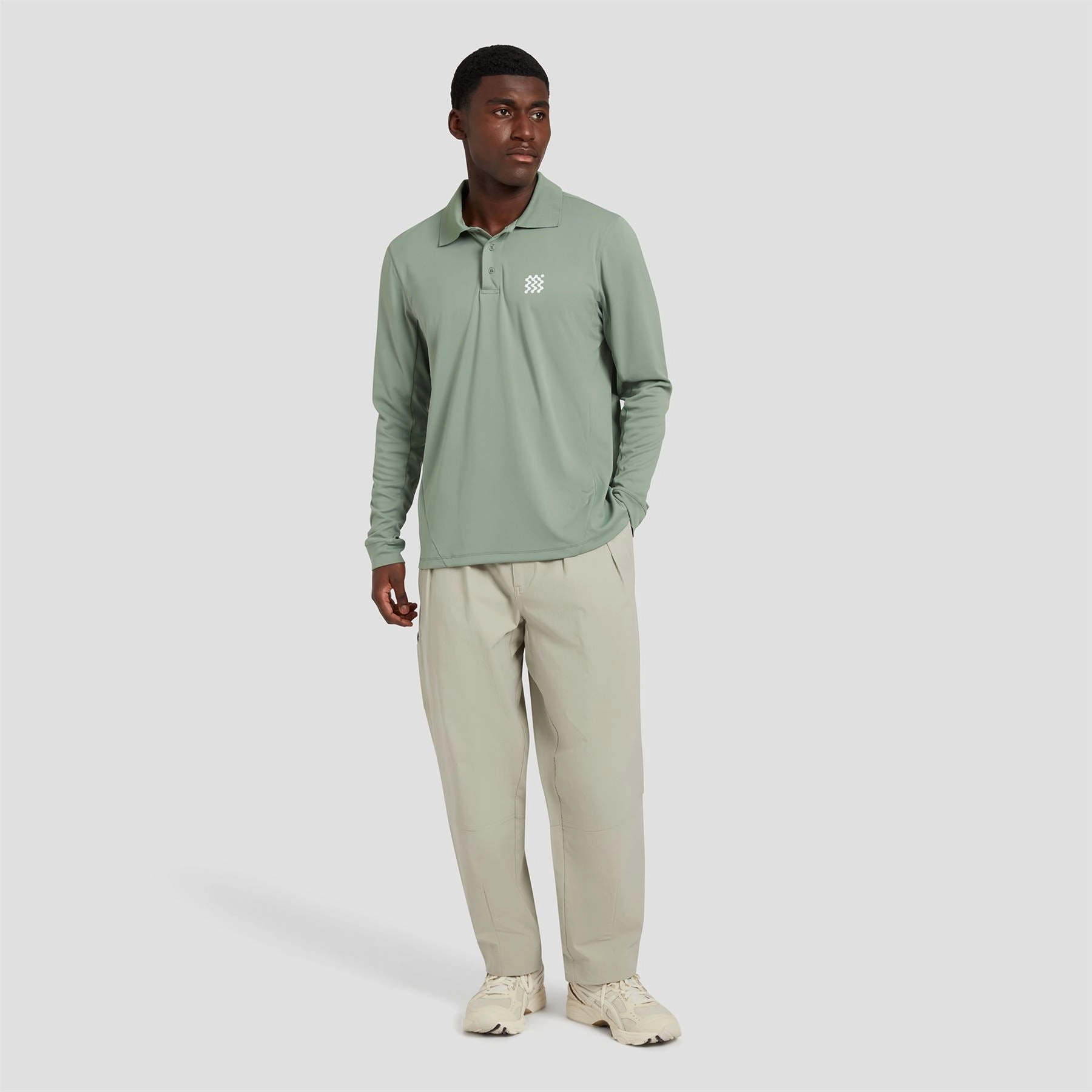 The Course LS Polo Sage Manors Men's Classic Apparel