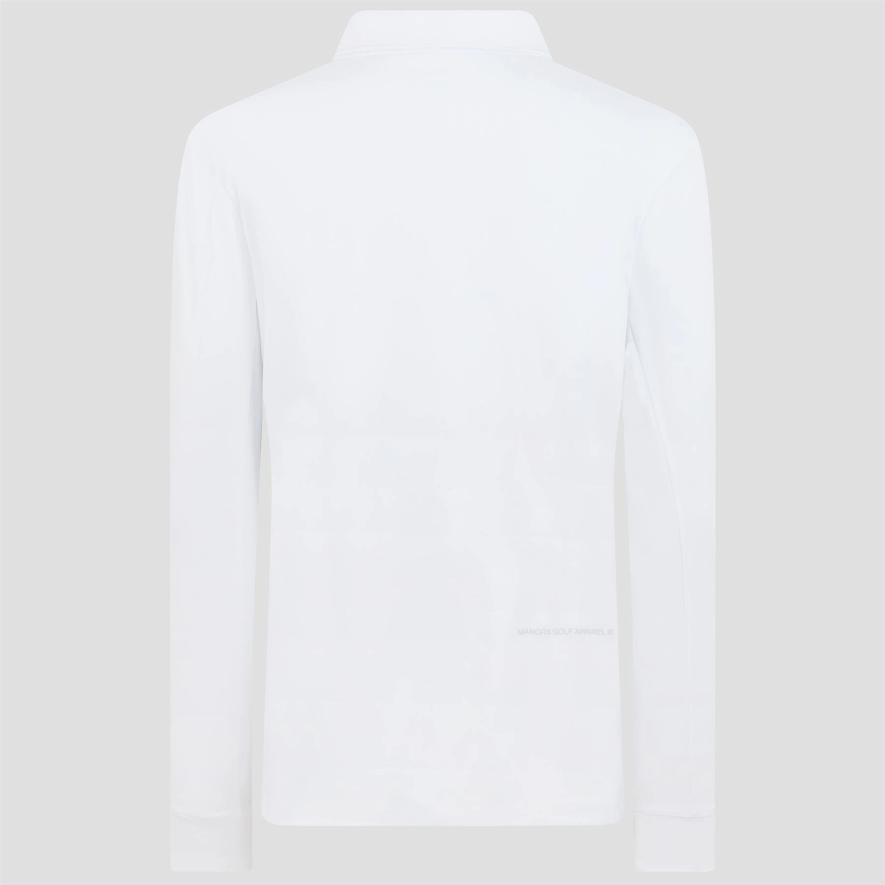 The Course LS Polo White Manors Men's Classic Apparel