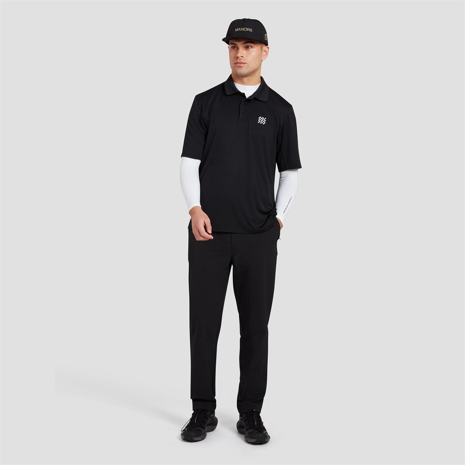 The Course Polo Black Manors Men's Classic Apparel
