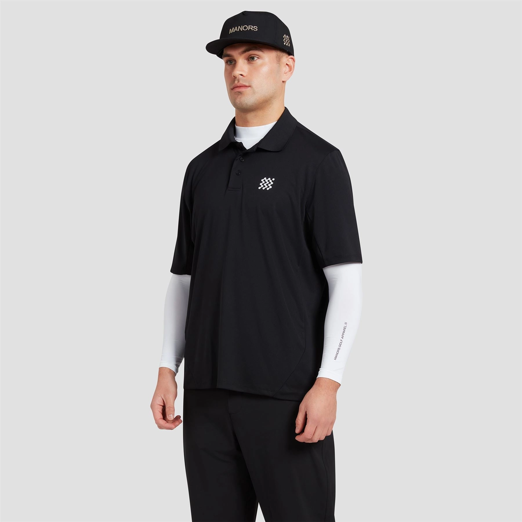 The Course Polo Black Manors Men's Classic Apparel