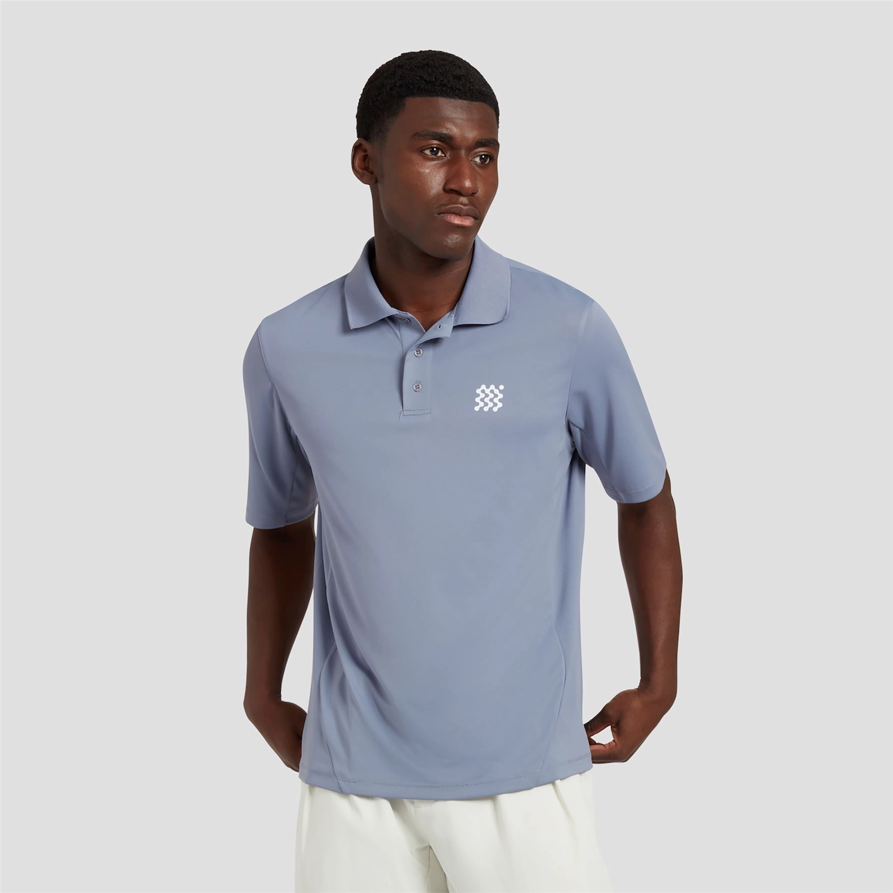 The Course Polo Blue Manors mens classic apparel