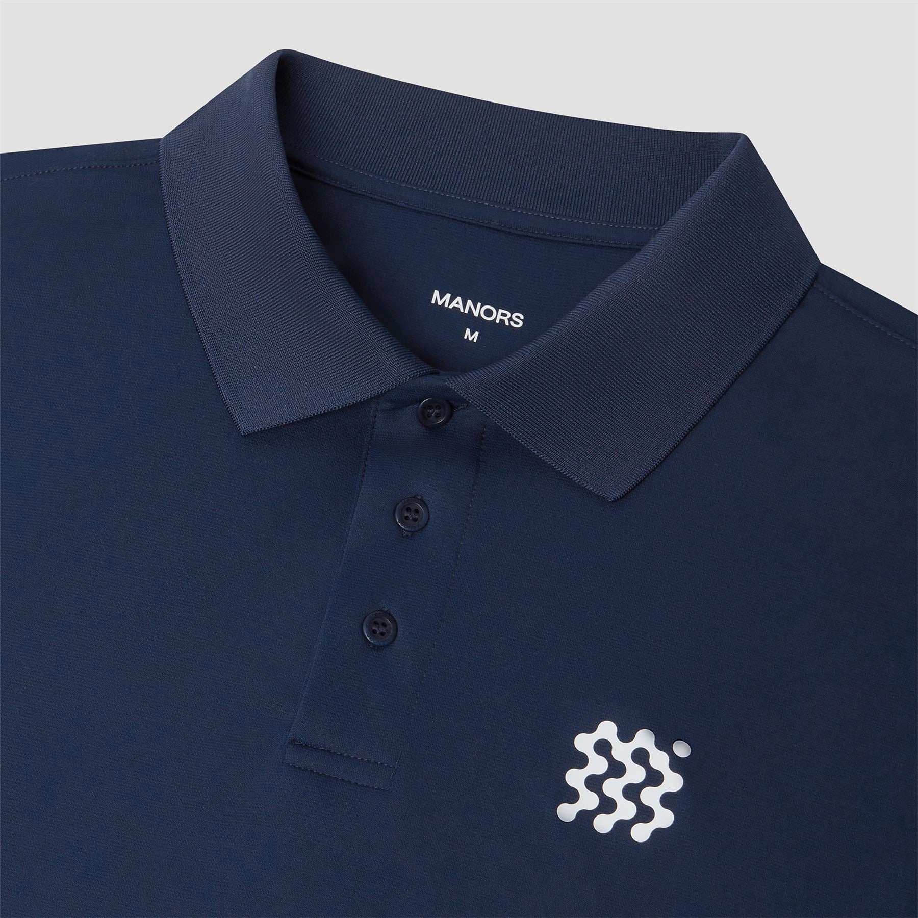 The Course Polo Navy Manors Men's Classic Apparel