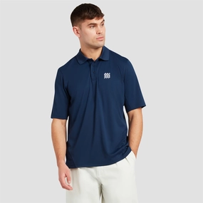 The Course Polo Navy Manors mens classic apparel