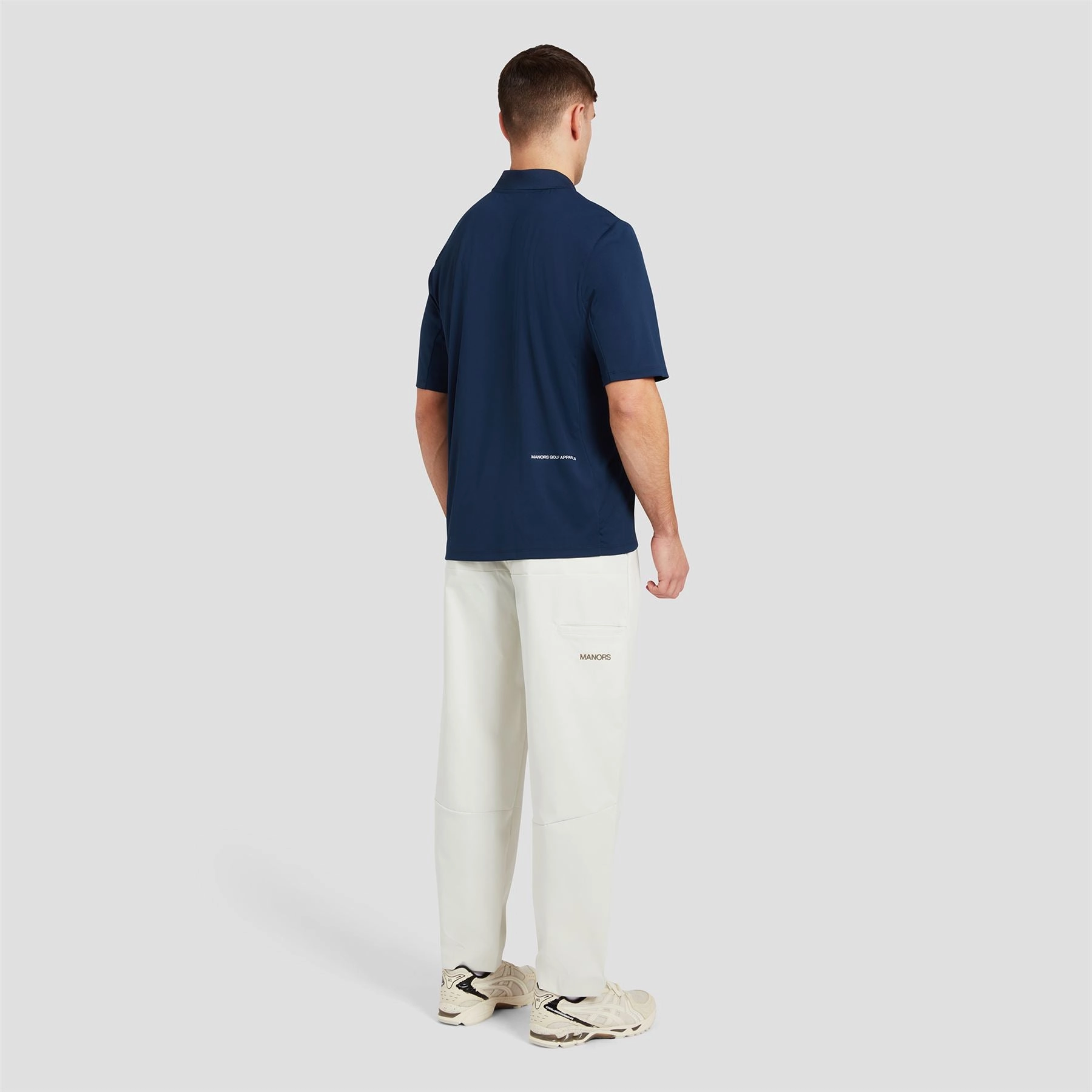 The Course Polo Navy Manors Men's Classic Apparel