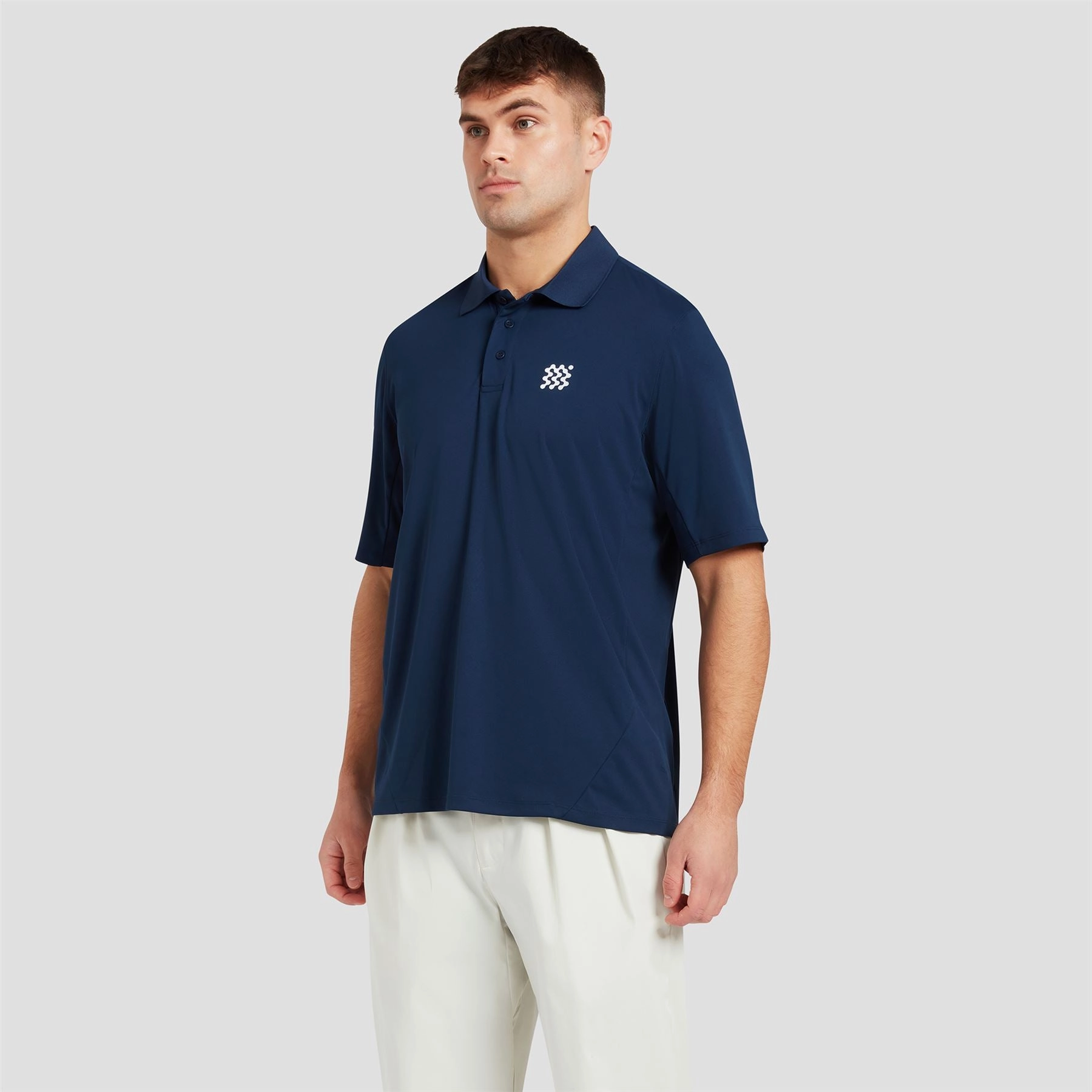 The Course Polo Navy Manors Men's Classic Apparel