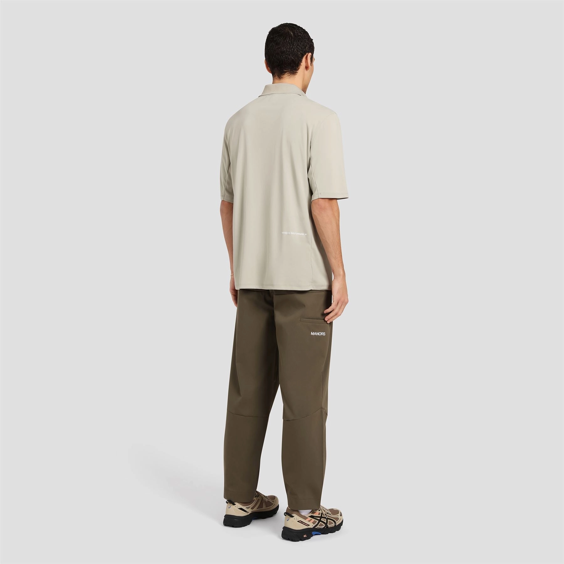The Course Polo Taupe Manors Men's Classic Apparel