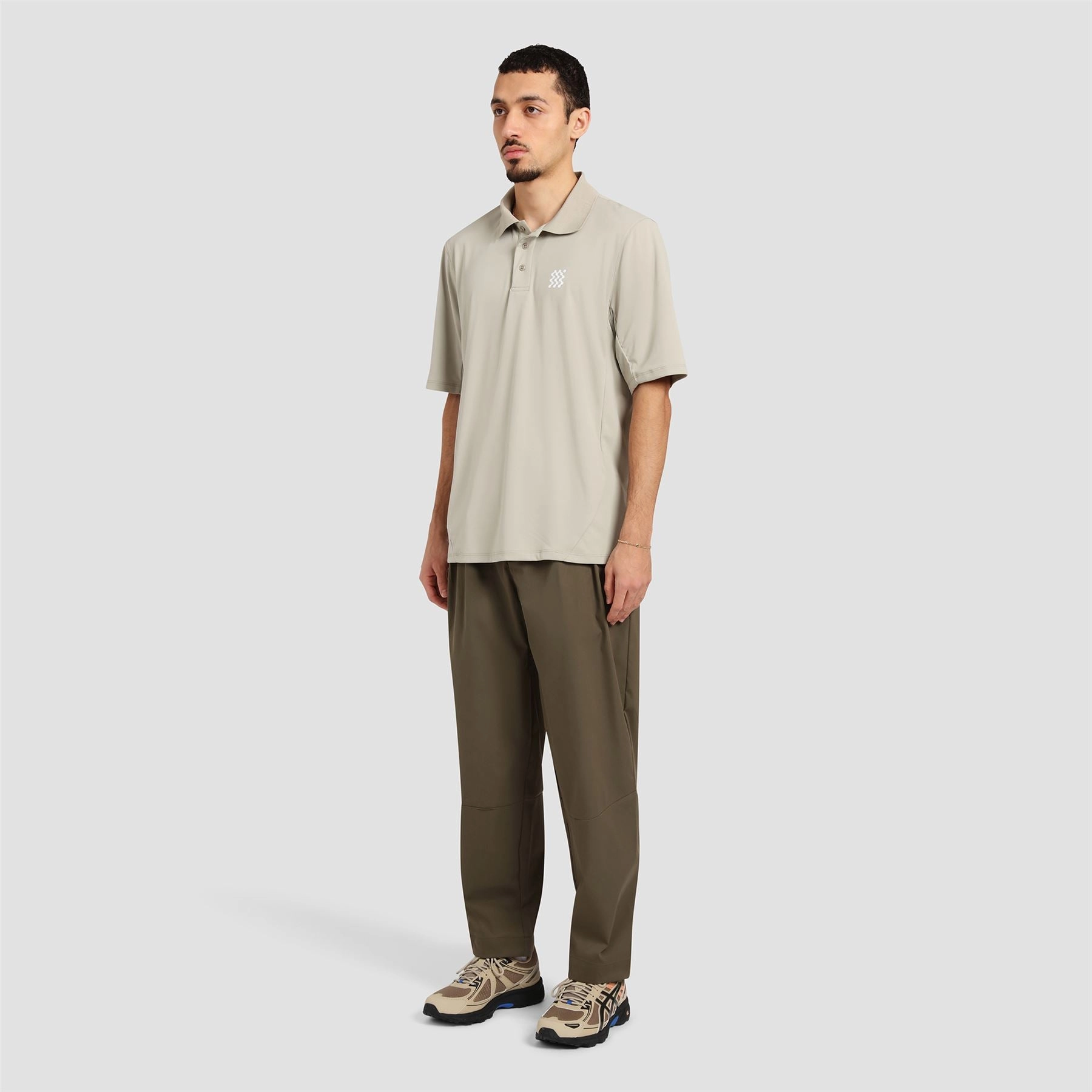 The Course Polo Taupe Manors Men's Classic Apparel