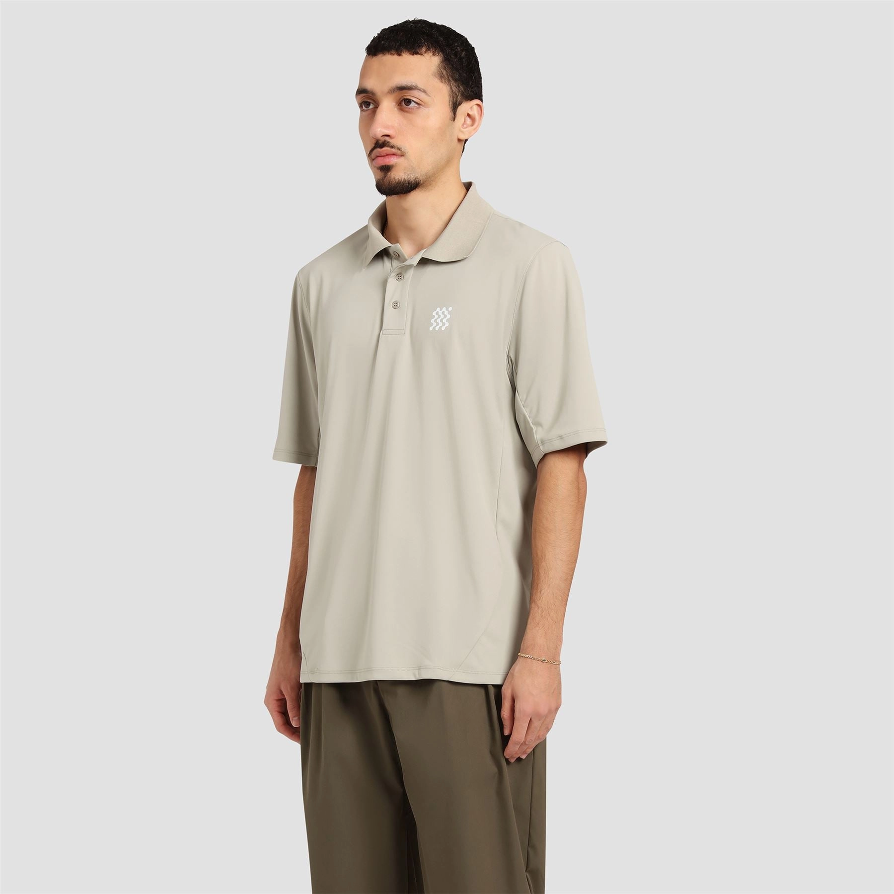 The Course Polo Taupe Manors Men's Classic Apparel