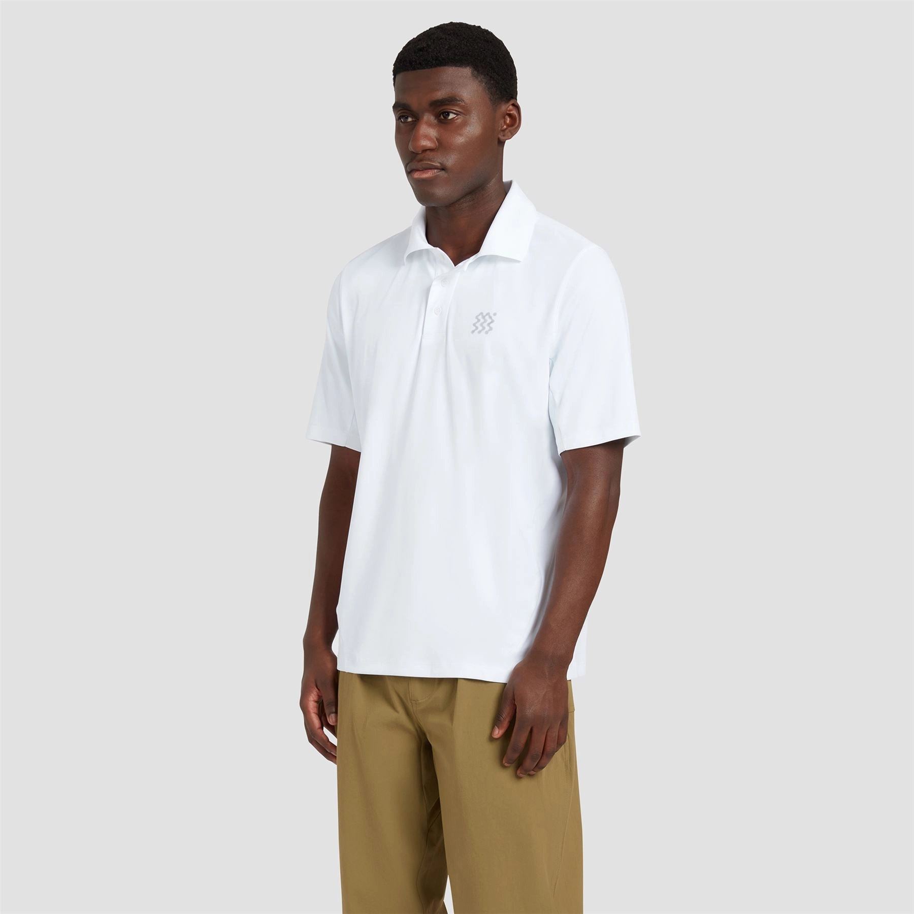 The Course Polo White Manors mens classic apparel