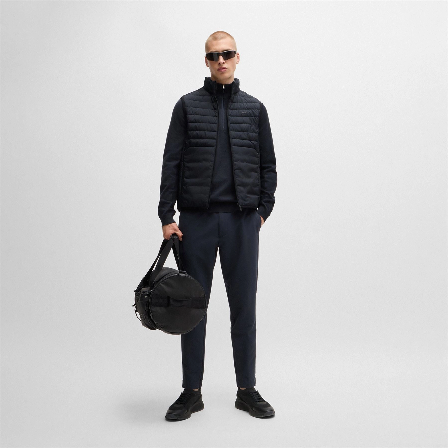 Thor 2 Full Zip Gilet Dark Blue Boss Men's Fashion