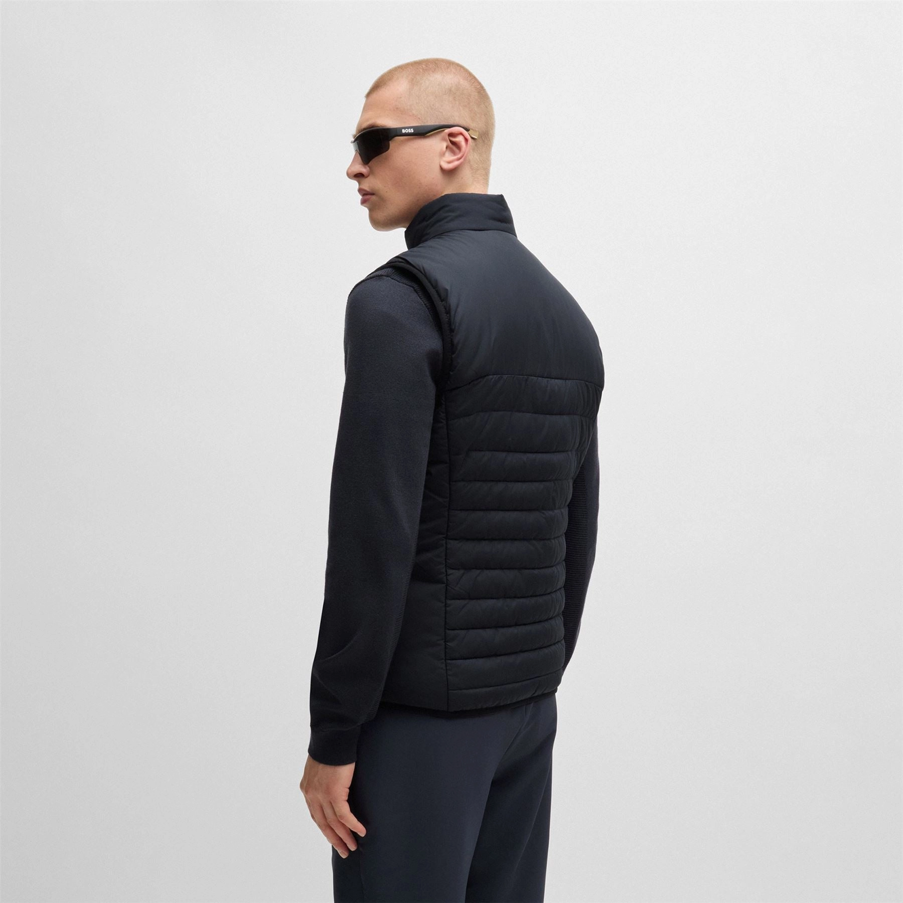 Thor 2 Full Zip Gilet Dark Blue Boss Men's Fashion