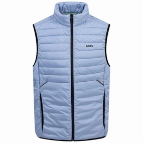 Thor 2 Full Zip Gilet Open Blue Boss men's fashion and office attire