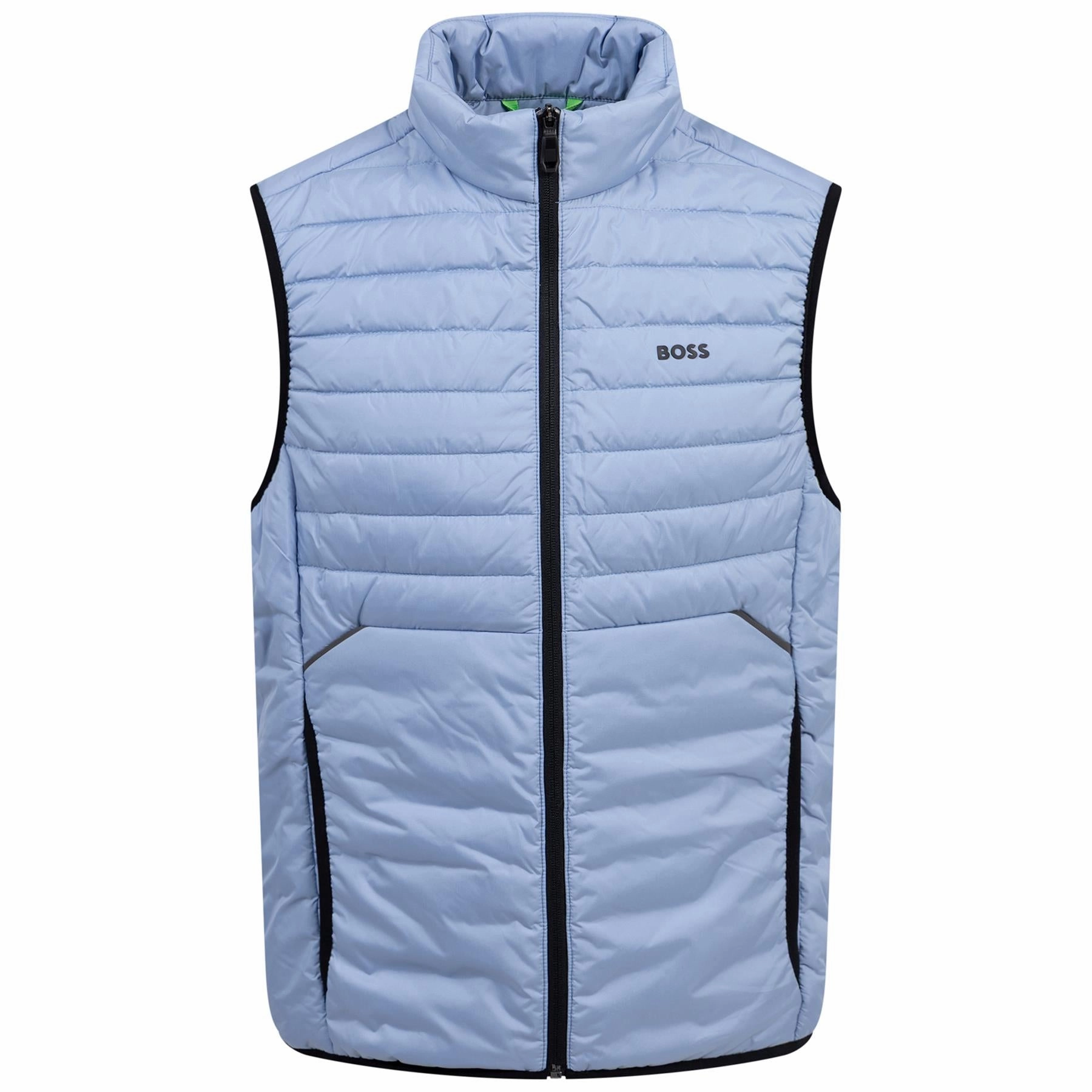 Thor 2 Full Zip Gilet Open Blue Boss men's fashion and office attire