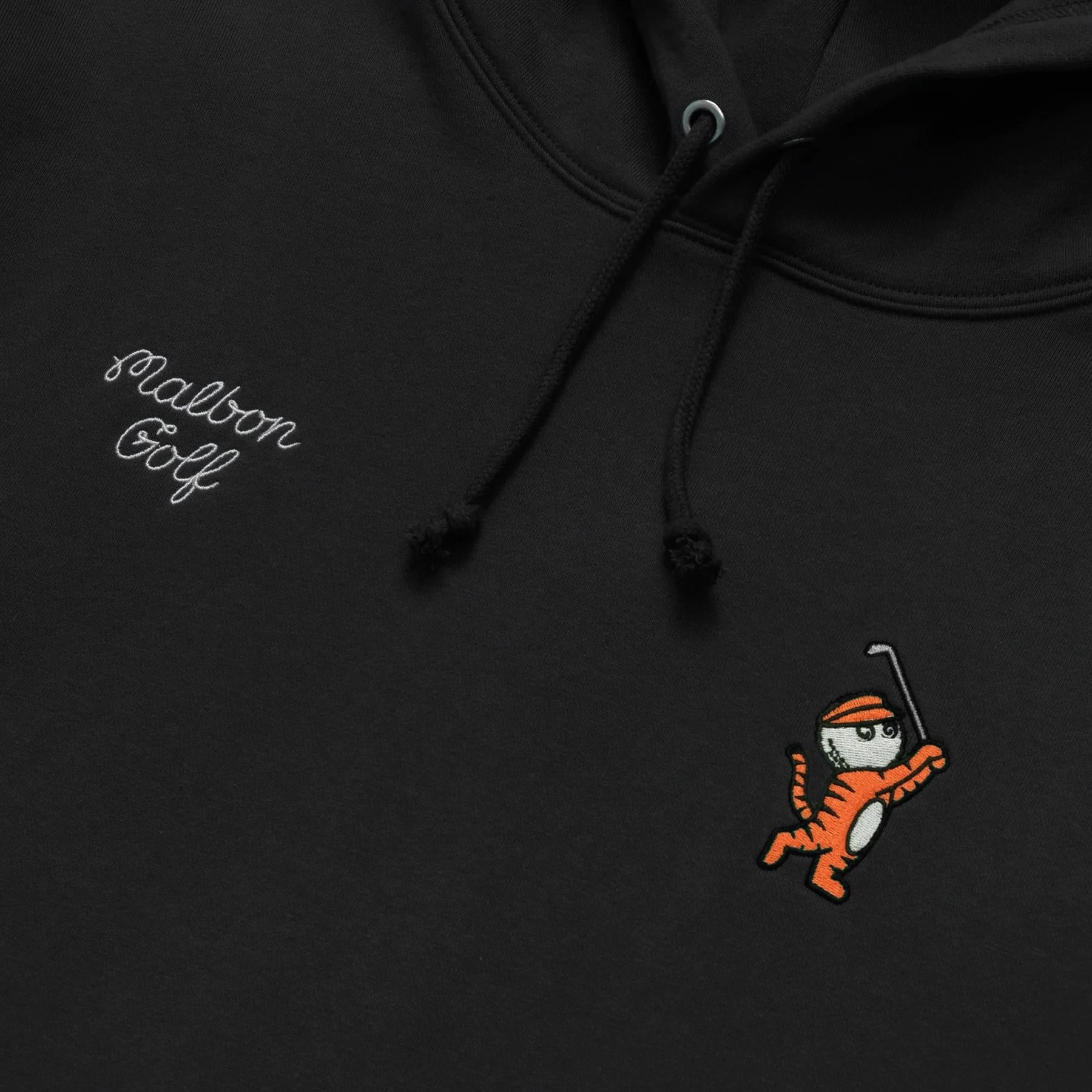 Tiger Buckets GD Hoodie Black Malbon Men's Golf Lifestyle Wear