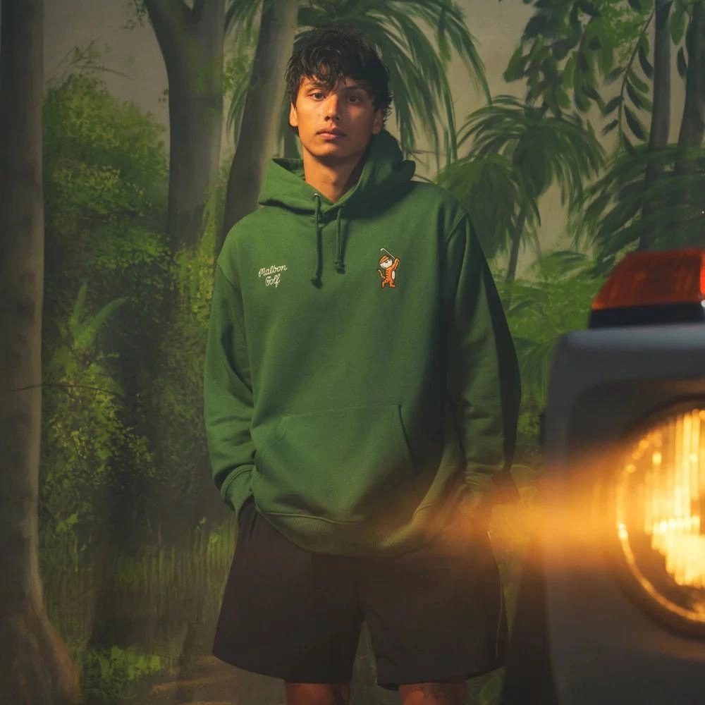 Tiger Buckets GD Hoodie Evergreen Malbon Men's Golf Lifestyle Wear