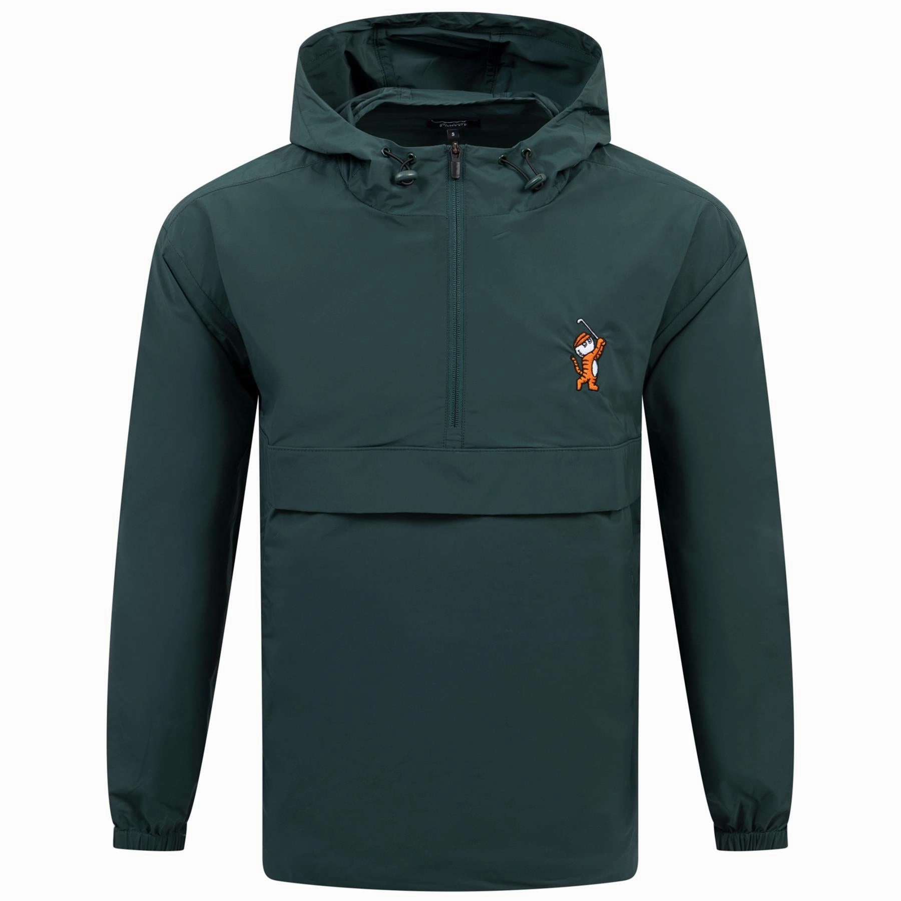 Tiger Buckets Nylon Anorak Evergreen Malbon mens golf lifestyle wear