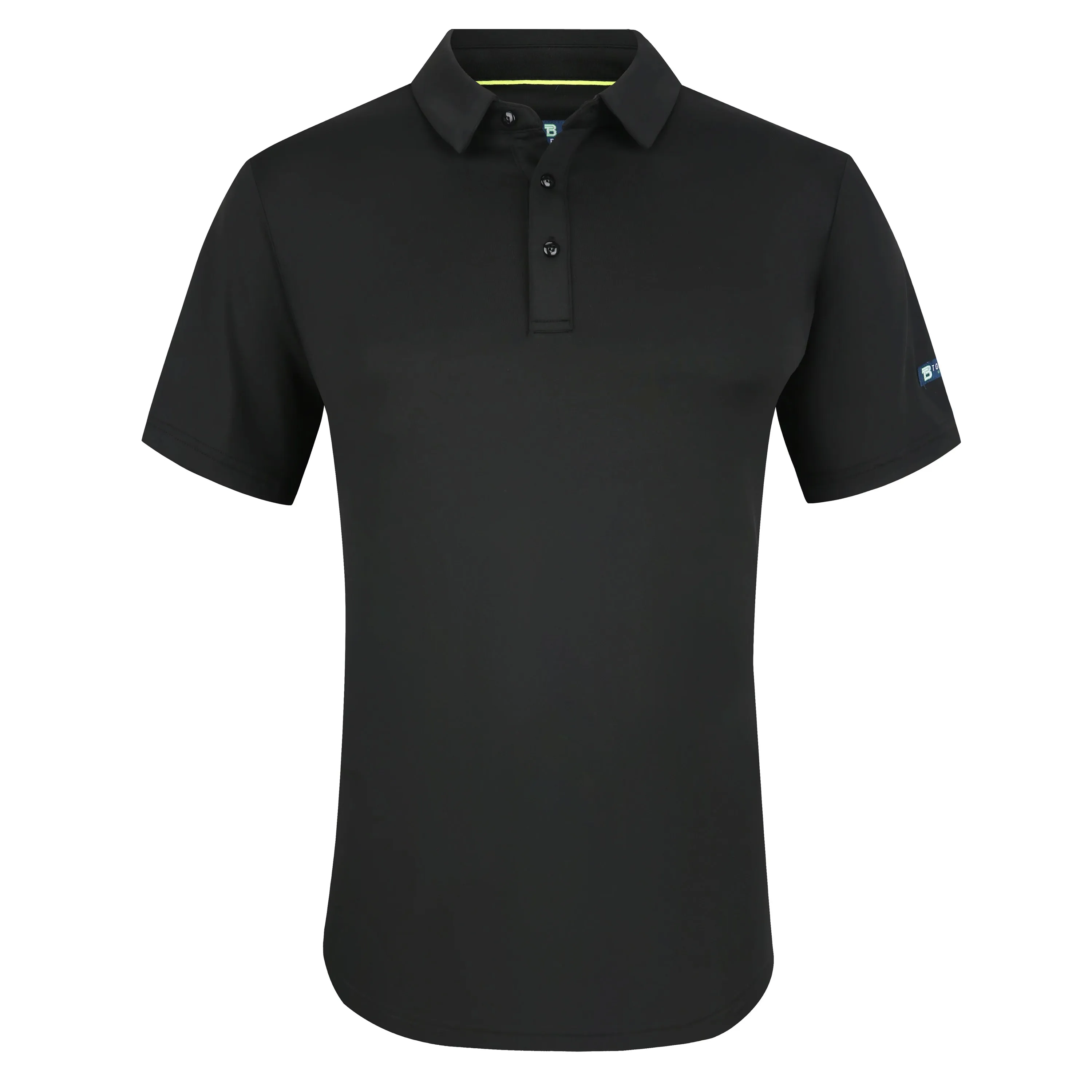 Tom Baine Men's Performance Solid Four-Way Stretch Golf Polo ecco Shoes