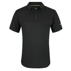 Tom Baine Men's Performance Solid Four-Way Stretch Golf Polo ecco Shoes