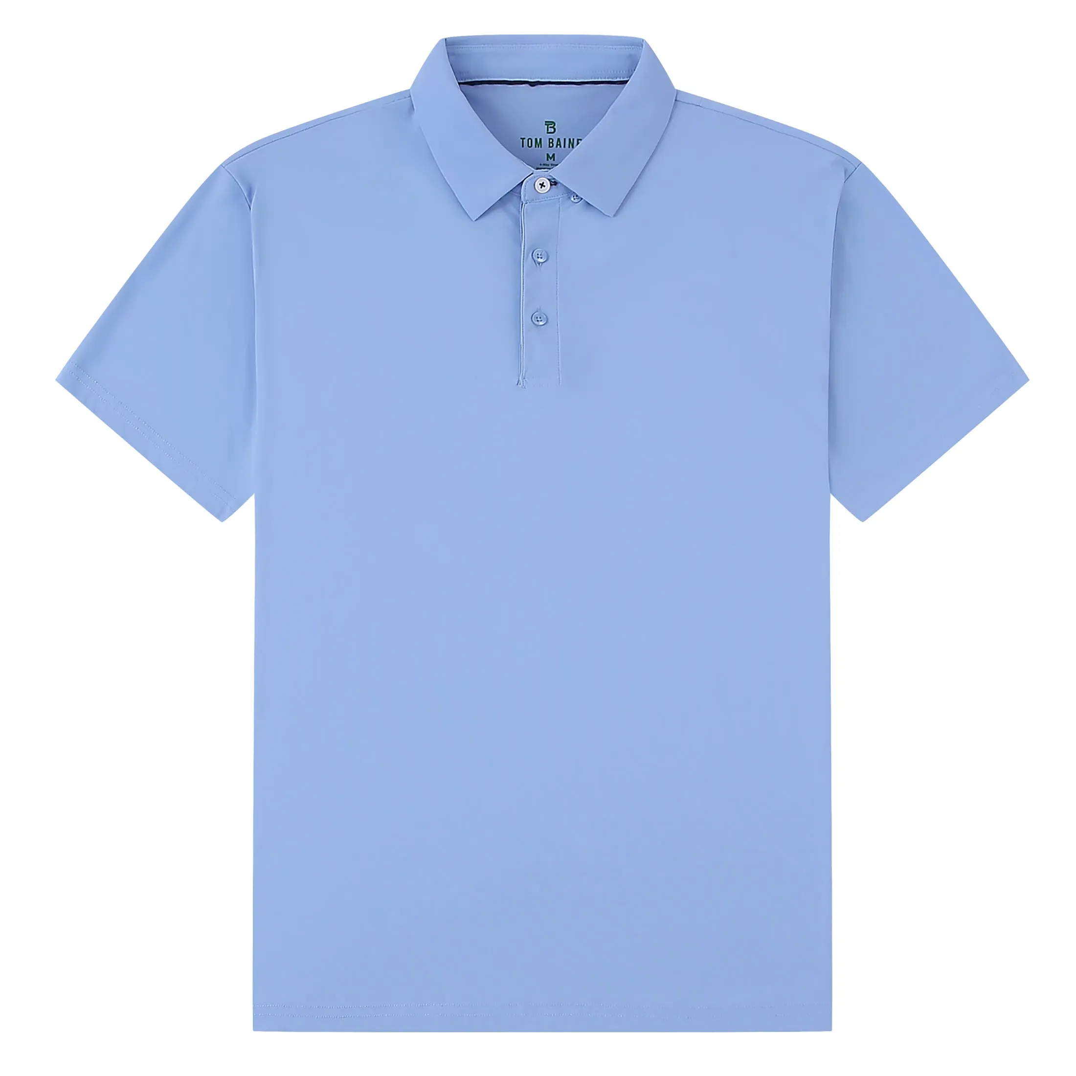 Tom Baine Men's Performance Stretch Solid Short Sleeve Polo ecco Shoes