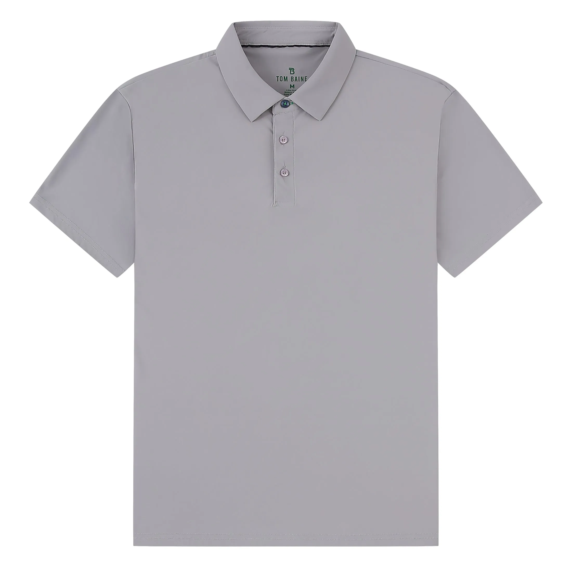 Tom Baine Men's Performance Stretch Solid Short Sleeve Polo ecco Shoes