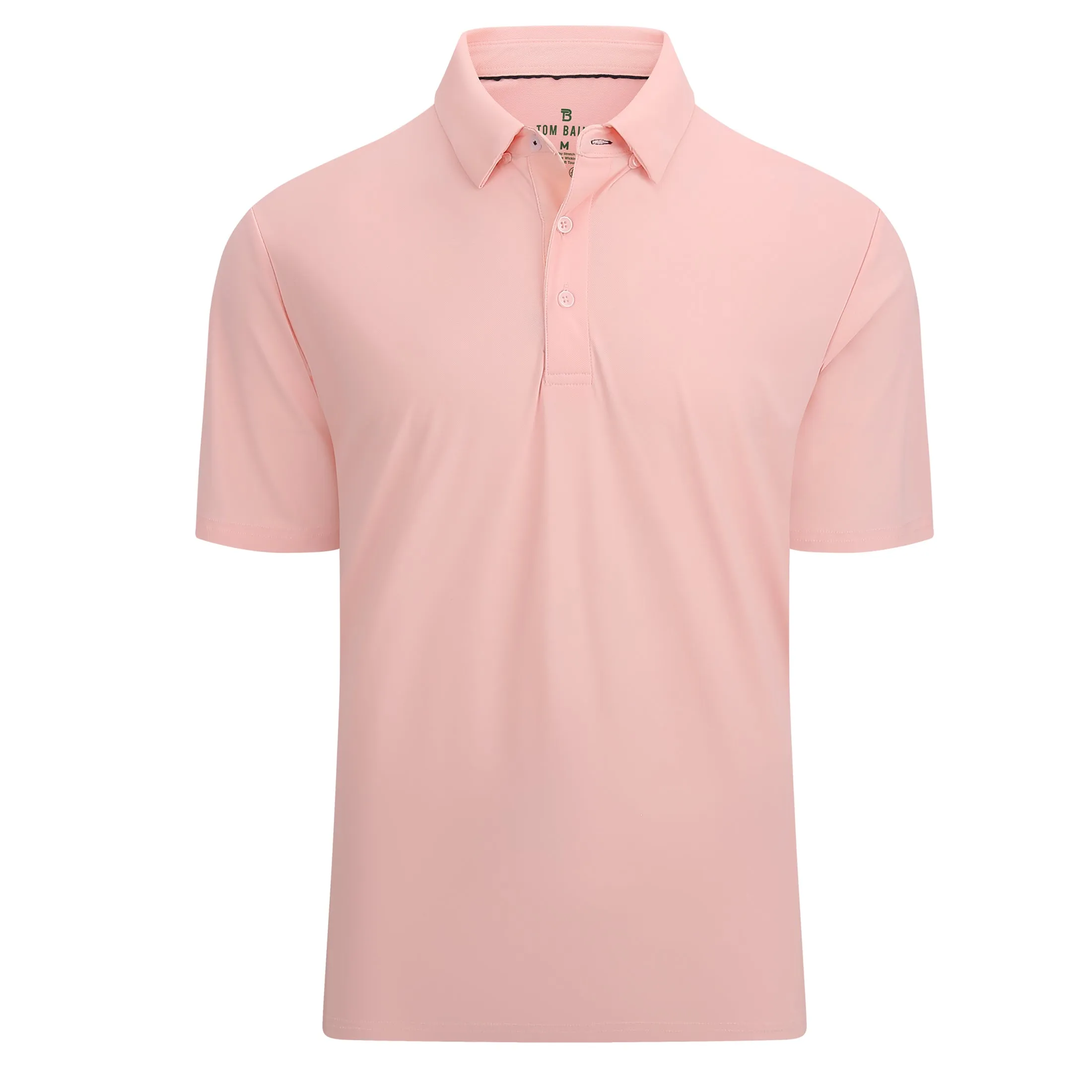 Tom Baine Men's Performance Stretch Solid Short Sleeve Polo ecco Shoes