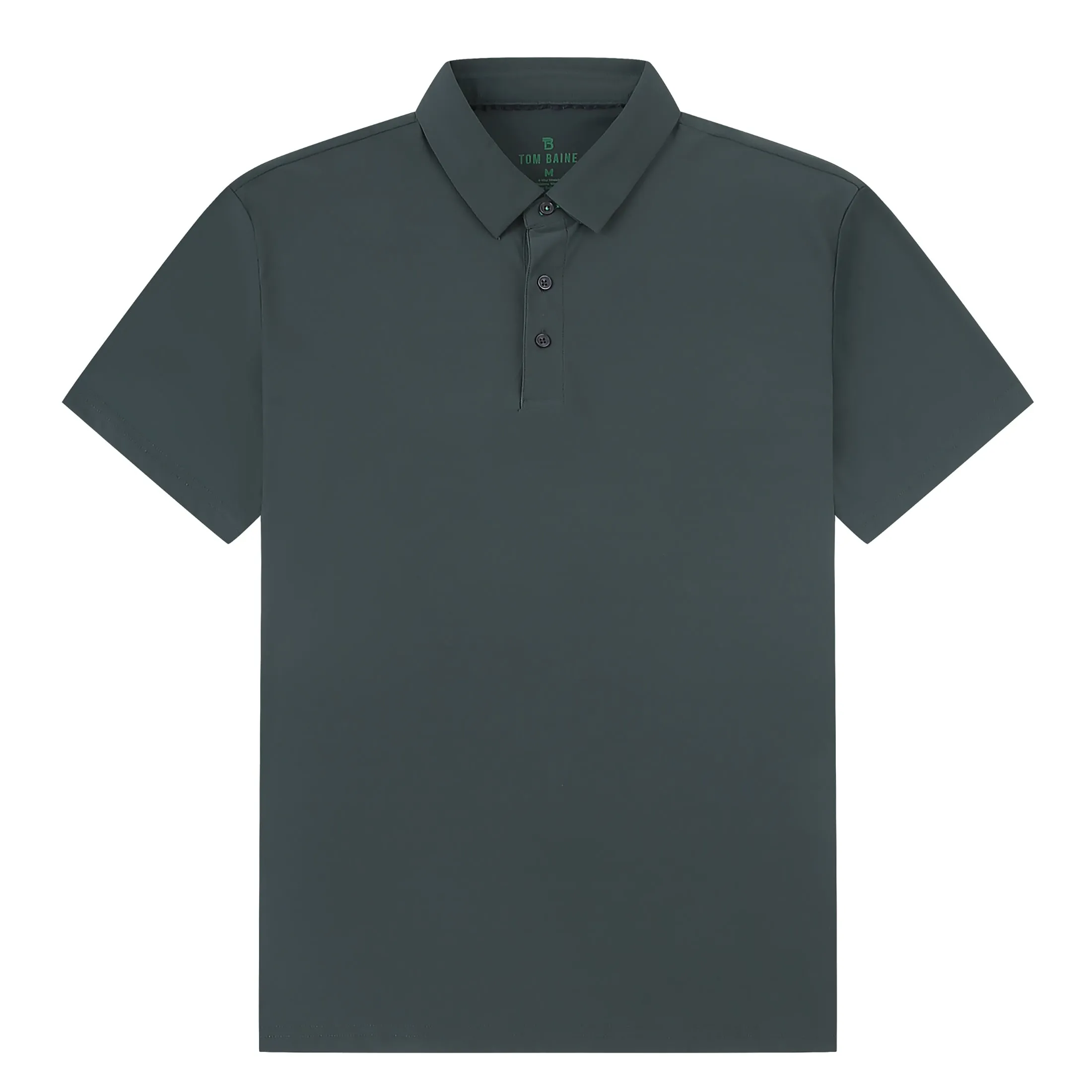Tom Baine Men's Performance Stretch Solid Short Sleeve Polo ecco Shoes