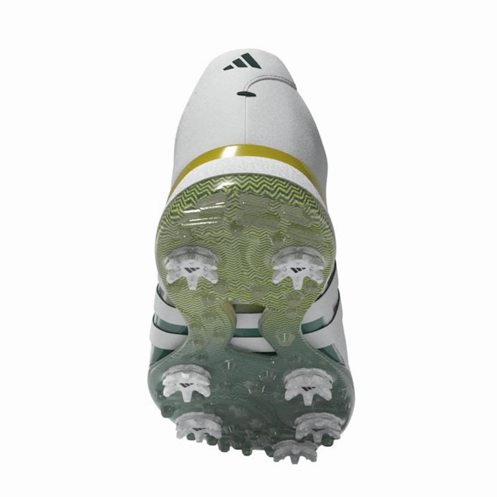 Tour360 24 Leather Golf Shoes White/Green/Yellow Adidas Men's Sportswear